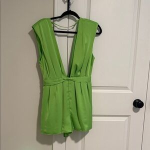 Ramy Brook Lime Green Izabelle Romper
